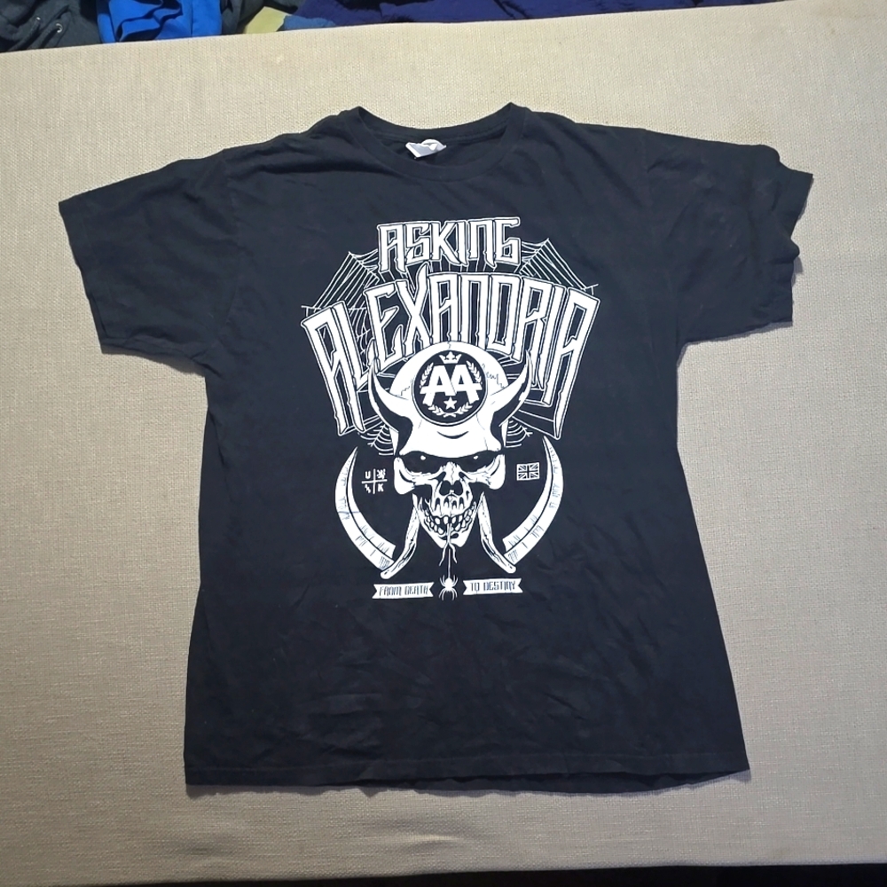 Asking Alexandria Black Men's Short Sleeve T Shirt Size XL
